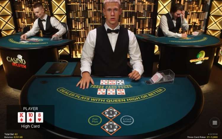 Evolution Three Card Poker Gameplay