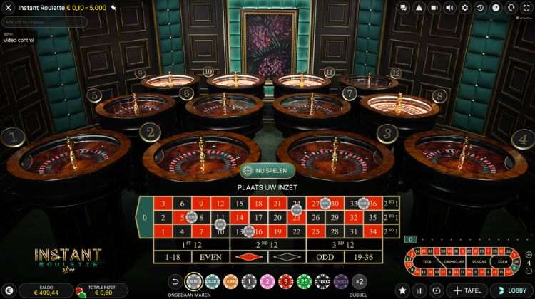 Evolution Instant Roulette Live Gameplay