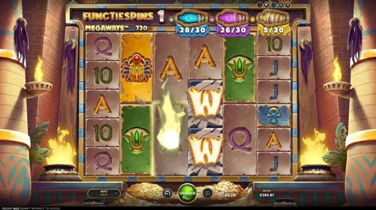 Mummy Megaways Yellow Feature Spins