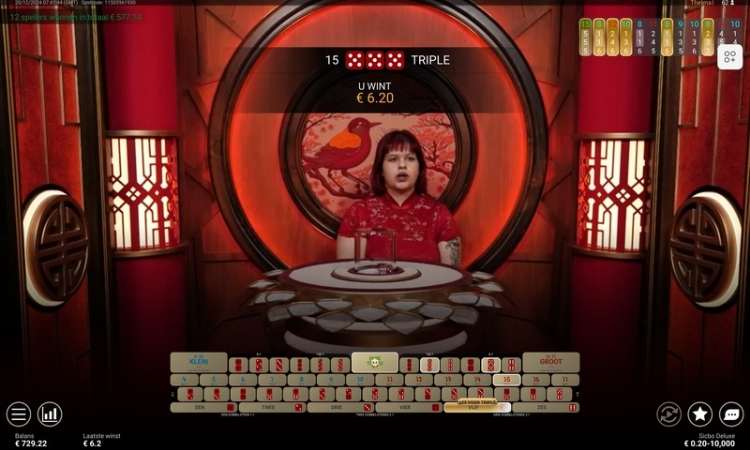 Playtech Sic Bo Deluxe Gameplay