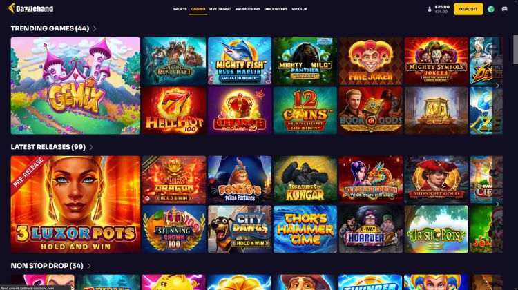 Dazzlehand Casino Spelaanbod