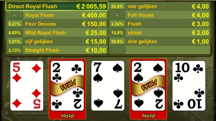 Greentube Deuces Wild Uitbetaling