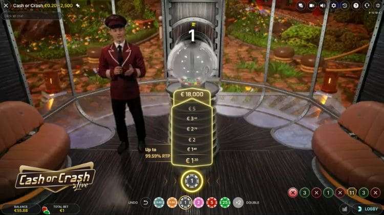Evolution Cash or Crash Gameplay