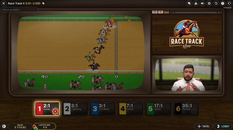 Evolution Race Track Live Gameplay