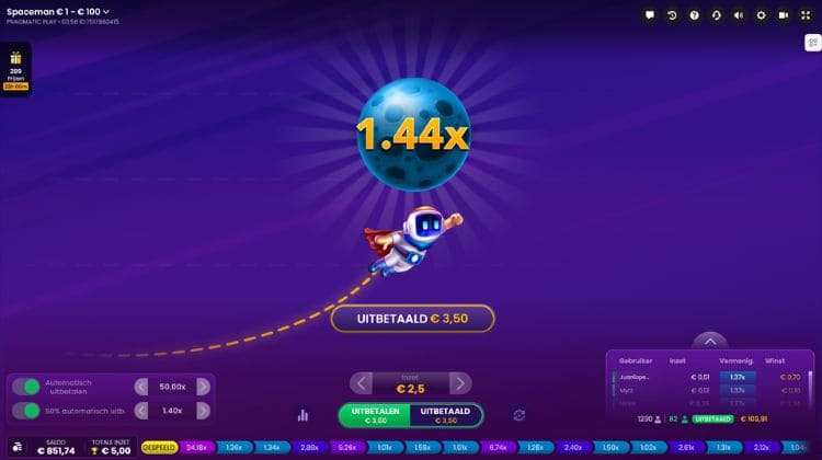 Pragmatic Play Spaceman Gameplay