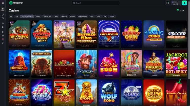 TrueLuck Casino Spelaanbod
