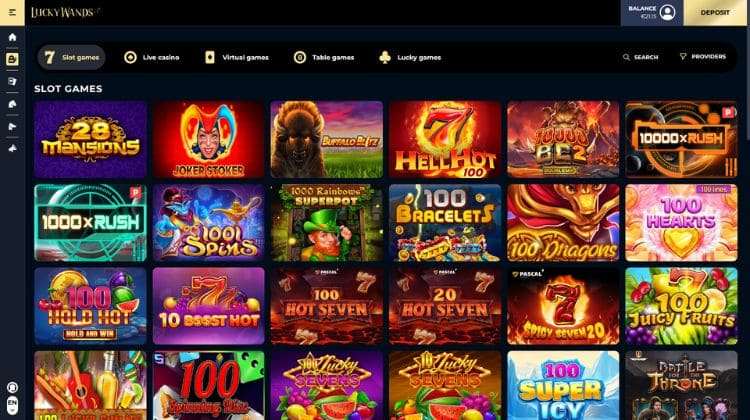 LuckyWands Casino Spelaanbod