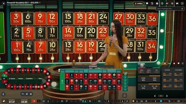 Pragmatic Play Live PowerUP Roulette Gameplay