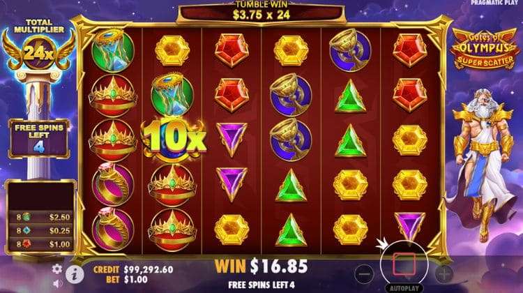 Gates of Olympus Super Scatter Bonus
