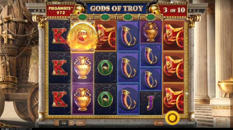 Red Tiger Gods of Troy Megaways Gameplay
