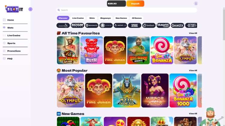 Slot It Casino Spelaanbod