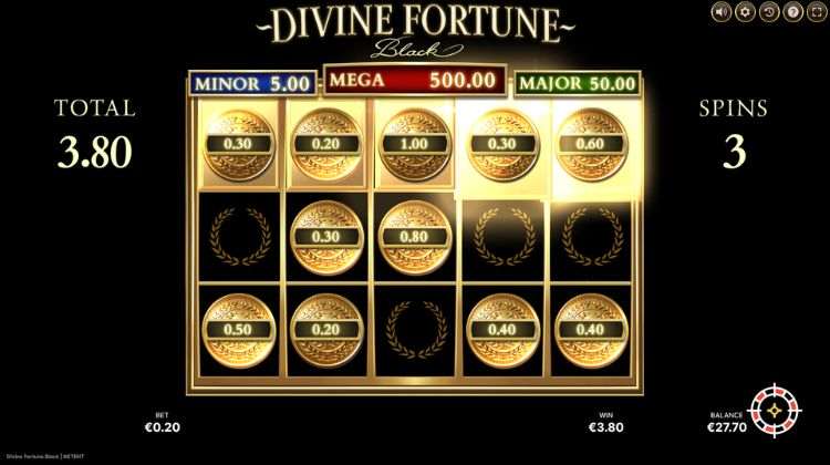 Divine Fortune Black Fortune Spins