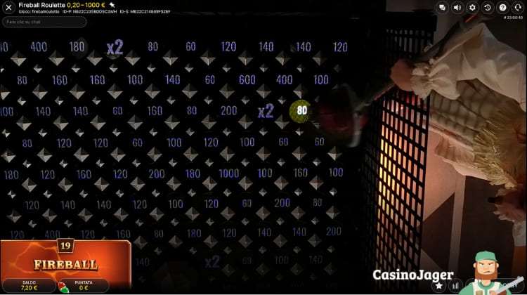 Fireball Roulette Bonus Winst