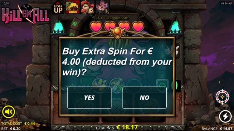 Kill Em All Buy Extra Spin