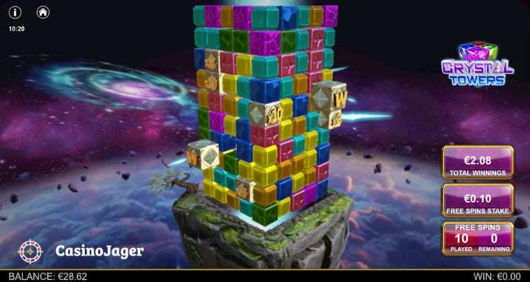 Crystal Towers Free Spins Bonus