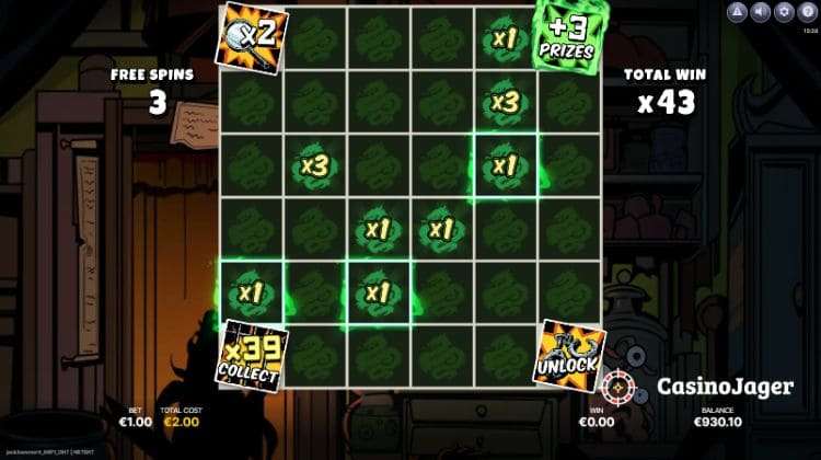 Jack Hammer 4 Free Spins Bonus