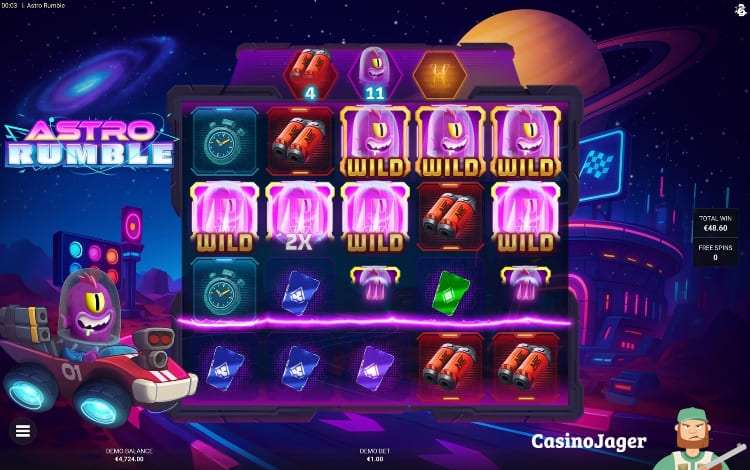 Astro Rumble Free Spins Bonus