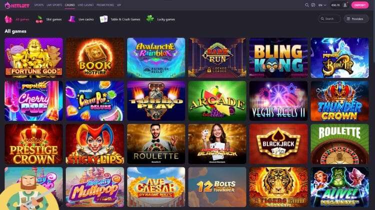 HotLoot Casino Spelaanbod