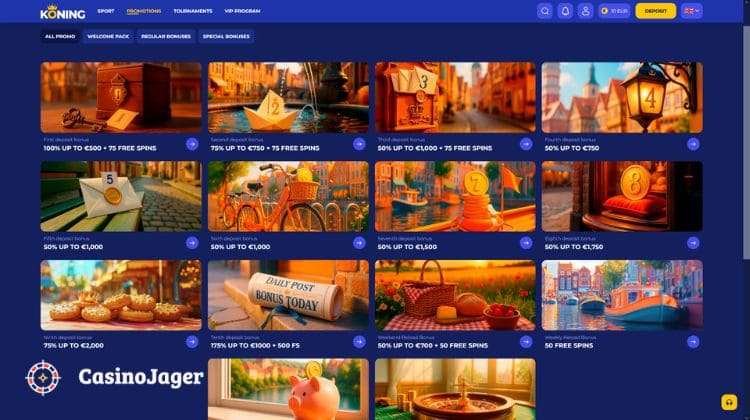 Koning Casino Promoties en Bonussen