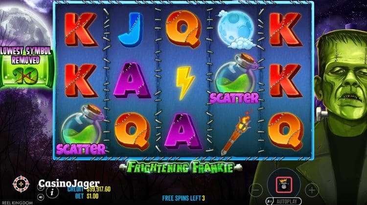 Frightening Frankie Lightning Free Spins