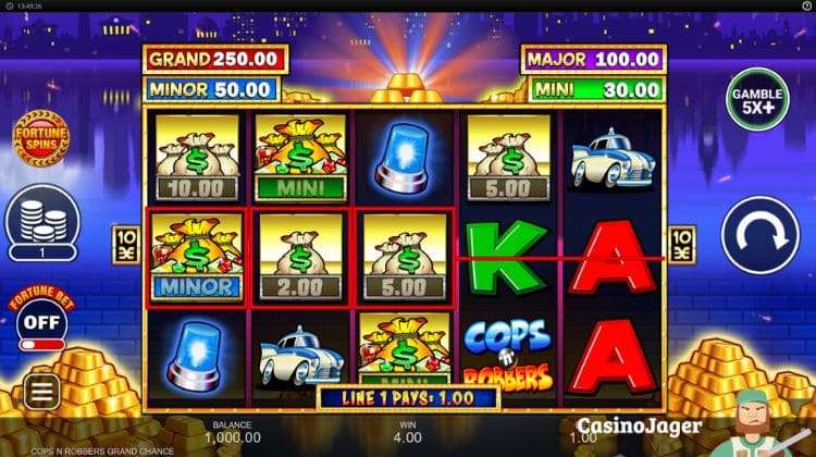 Inspired Gaming Cops ‘n’ Robbers Grand Chance