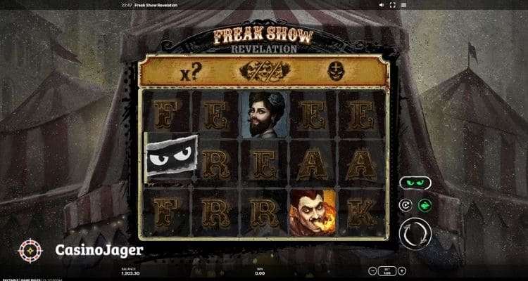 Sneaky Slots Freak Show Revelation Gameplay