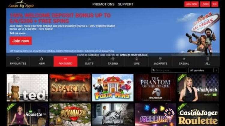 Casino Big Apple Betrouwbaar