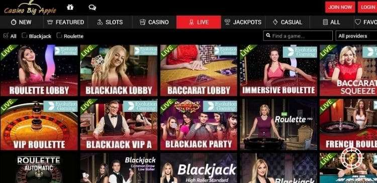 Casino Big Apple Live Casino
