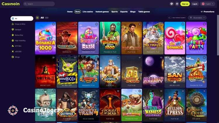 Casinoin Casino Spelaanbod