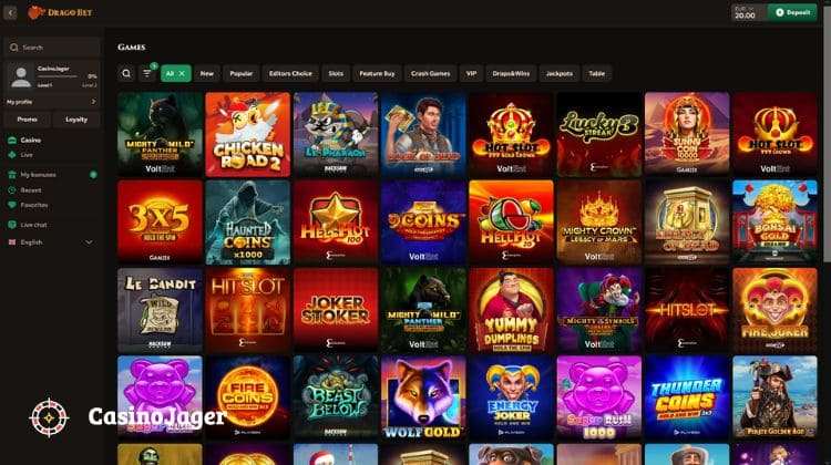 Drago Bet Casino Spelaanbod