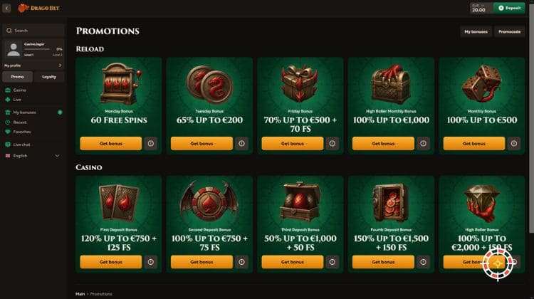 Drago Bet Promoties en Bonussen