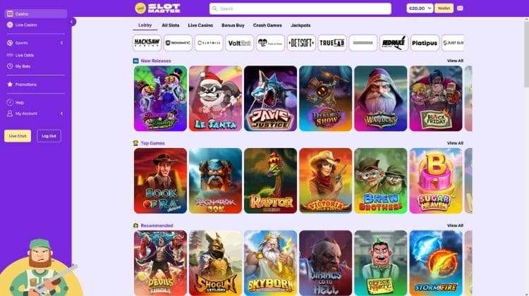 Slotmaster Casino Spelaanbod
