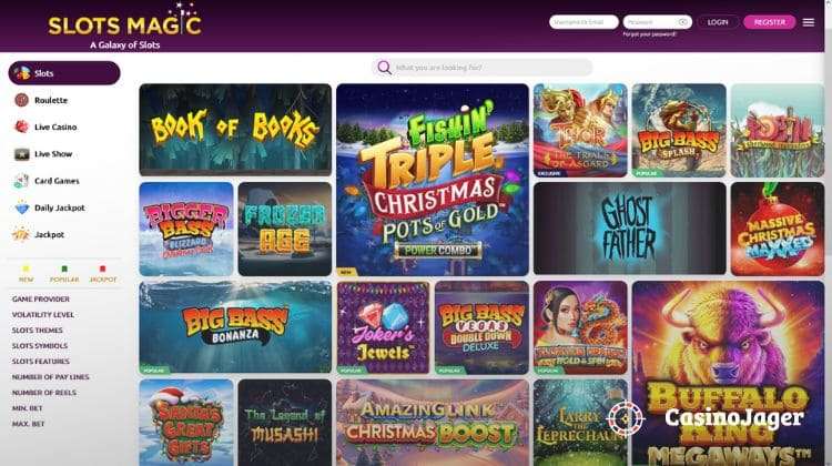 SlotsMagic Casino Spelaanbod