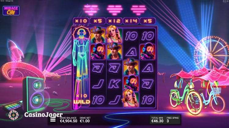 Mirage City Burning Sky Free Spins