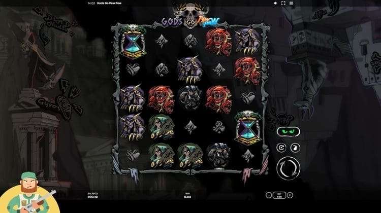 Sneaky Slots Gods Go Pew Pew Gameplay