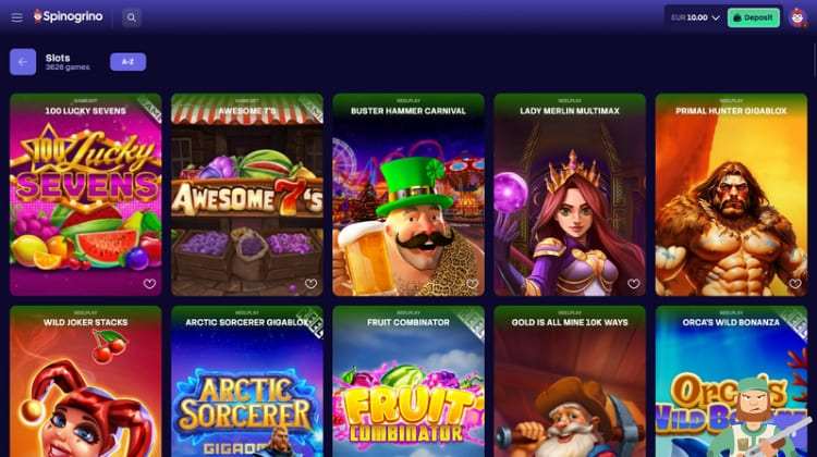 Spinogrino Casino Spelaanbod