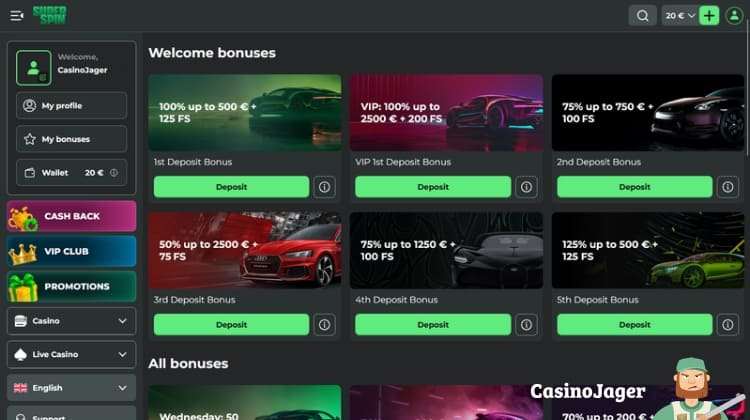 Super Spin Promoties en Bonussen