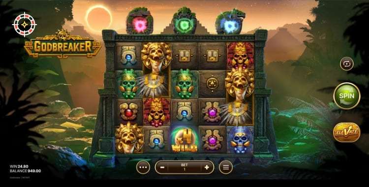 Godbreaker Multiplier Wild en Stacked Symbool