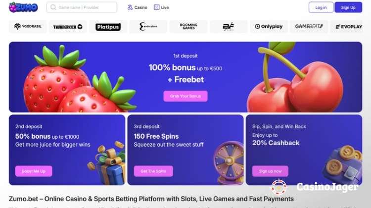 ZumoBet Promoties en Bonussen