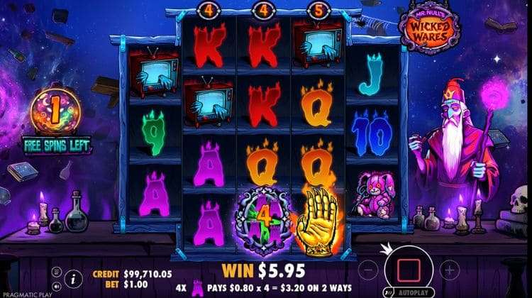 Mr Null's Wicked Wares Free Spins